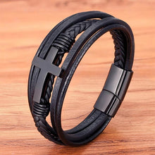 Carica l&#39;immagine nel visualizzatore di Gallery, Bracciale Croce Nera
